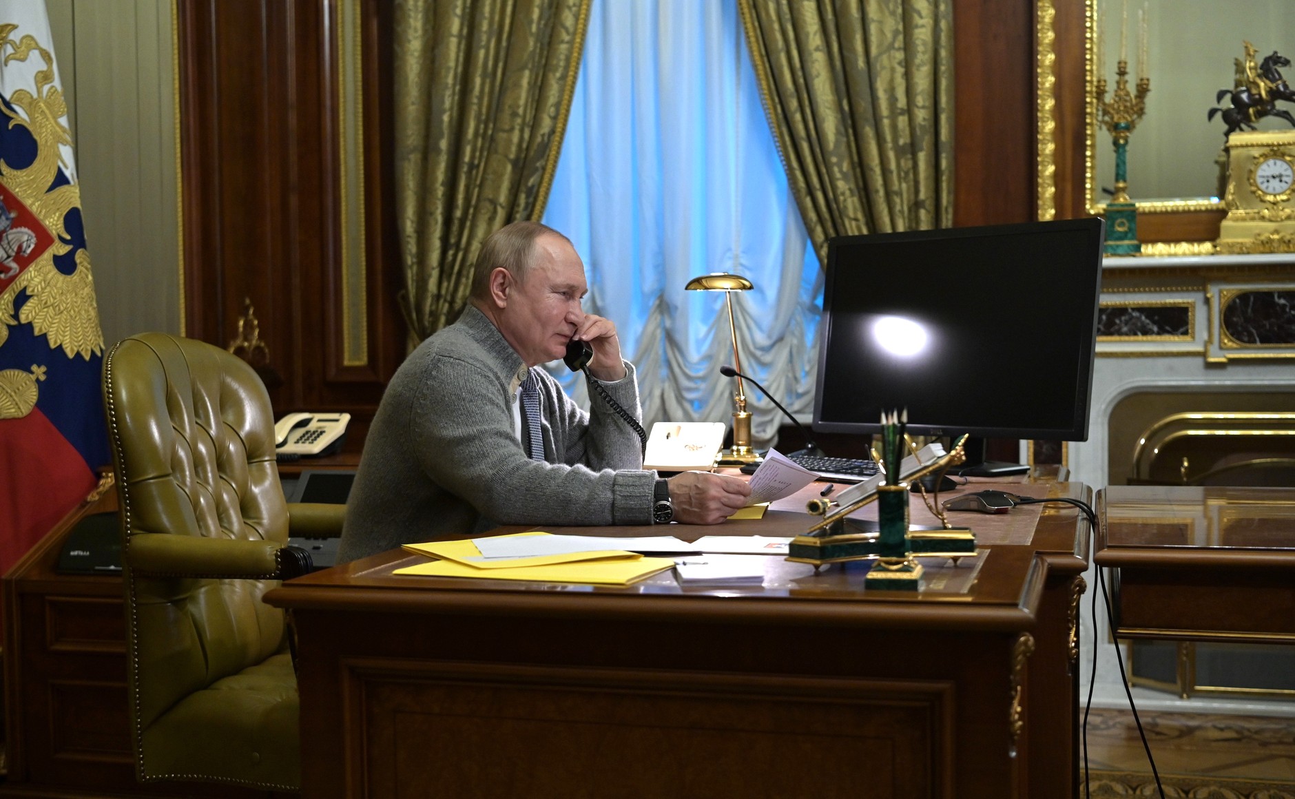 Переговоры с байденом. Квартира президента в Кремле.